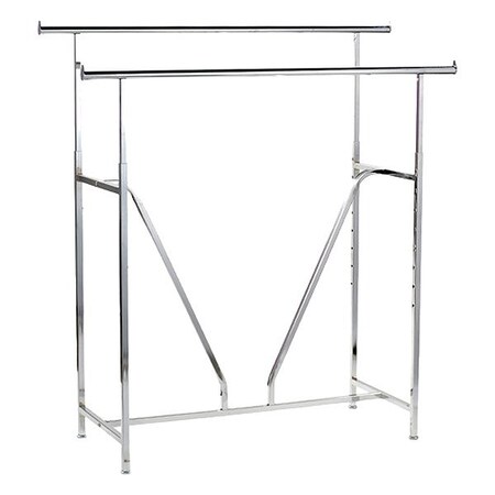 Specialty Store Services Retail Apparel Rack, Steel, 72 in H 2475