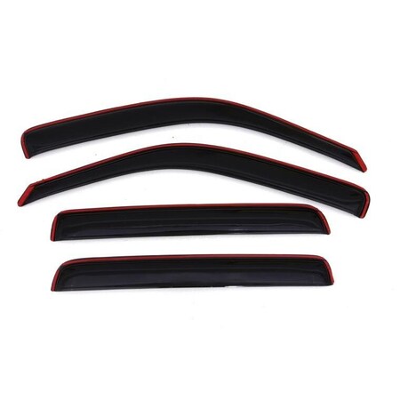 Ventshade Rainguards, Aerodynamic Design, In-Channel, Smoke, Acrylic, Set Of 4 194832