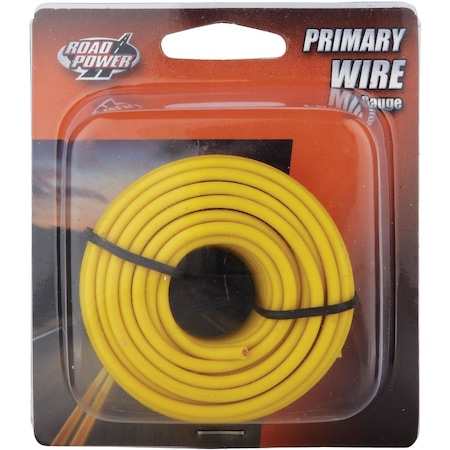 Road Power 24 ' 16 Ga. PVC-Coated Primary Wire Yellow 55668333