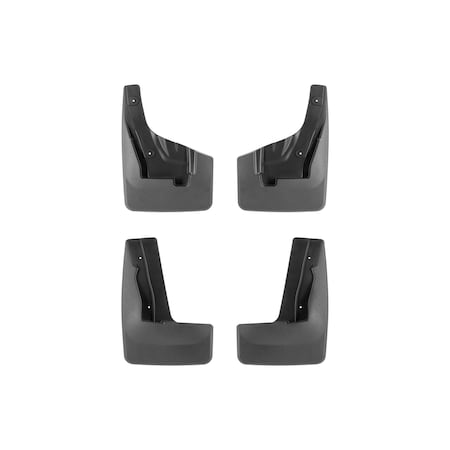 Weathertech Black, No Drill MudFlaps 110175-120175