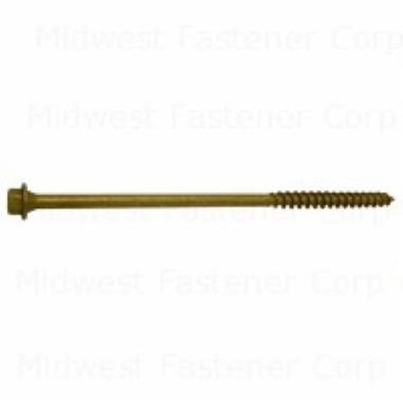 Saberdrive TimberTite Series 52554 Screw, 1/4 in Thread, 10 mm L, Hex Drive, 40PK M52554