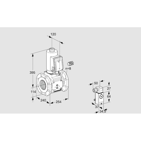 Honeywell Kromschroder Gas Solenoid Valve – Class A, 500 mbar, IP65, EN 161, SIL 3 Certified KS88205086