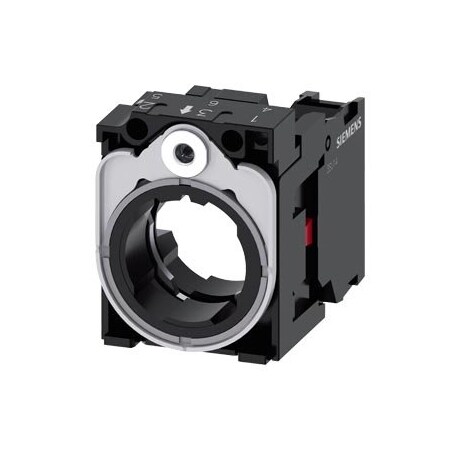 Siemens holder, universal, 3-way, plastic/metal, 1 NC, screw terminal 3SU1550-1AA10-1CA0