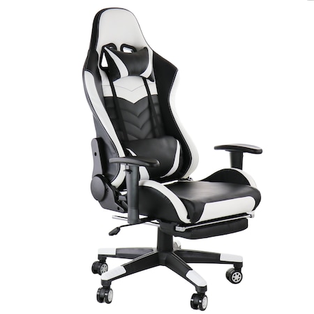 Gamefitz Gaming Chair in Black and White GF-2003