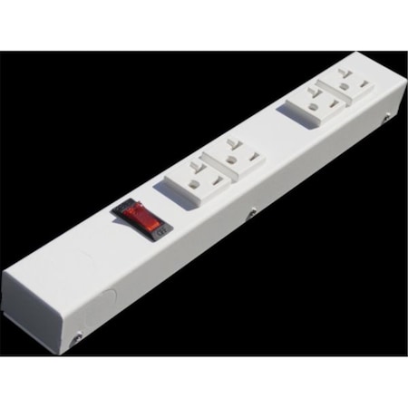 X1 Power Strip, Switched, 5-20R, Hardwire, 0 ft., White HT104VW2