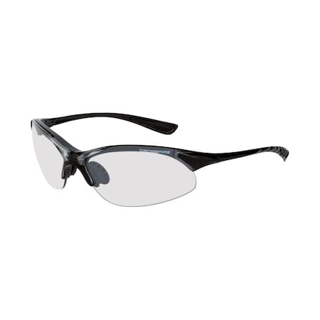 Crossfire Safety Glasses, Indoor/Outdoor Lens, Crystal Black Frame, 1 PR 15415