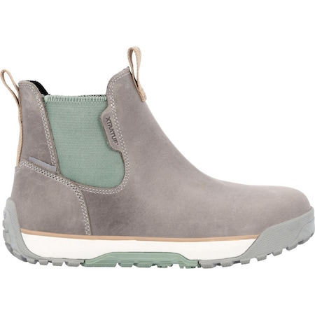 Xtratuf Women's Waterproof Leather Ankle Deck Boot, Grey Iceberg, Size 9 XWABL100