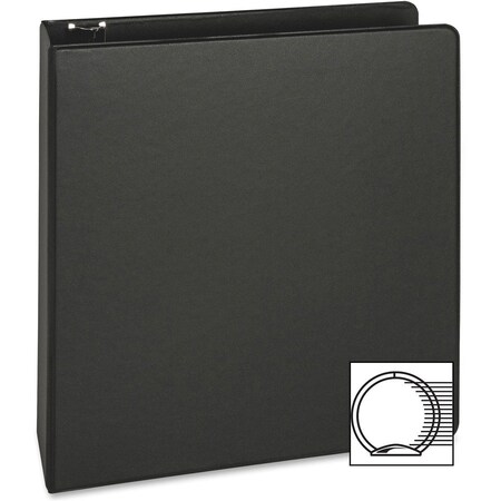 Business Source Basic Roundring Binder, Black BSN09977
