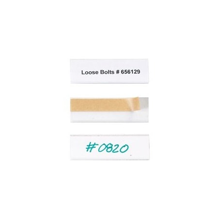 Bubblefast 1 x 3'' Open-Edge Plastic Label Holders BFLH102