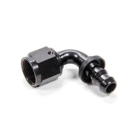 Geared2Golf 209110-BL 90 deg -10 AN Female to -8 AN Push-Lock Hose End Reducer, Black GE3642339