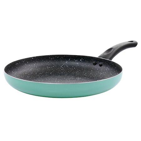 Oster Luneta 11.5 Inch Aluminum Nonstick Frying Pan in Teal 114936.01