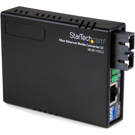Startech.Com FIBER TO ETHERNET MEDIA CONVERTER SC MCM110SC2