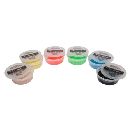 Fabrication Enterprises Cando Theraputty Exercise Material, 6-Piece Set FA124353