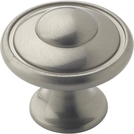 Amerock Cabinet Knob, 1116 in Projection, Zinc, Satin Nickel TEN53002G10