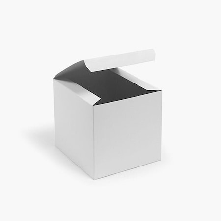 Nashville Wraps Recycled White 1 Piece Gift Boxes, 6x6x6, 100PK GW06