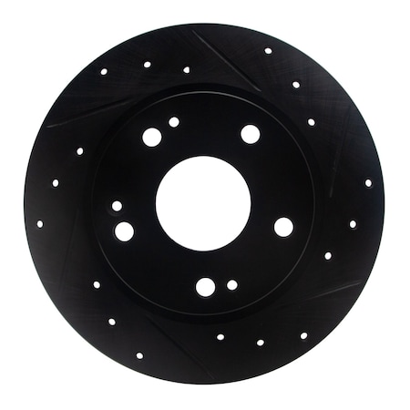 Dynamic Friction Co DFC Brake Rotor - Drilled and Slotted - Black 633-59059R