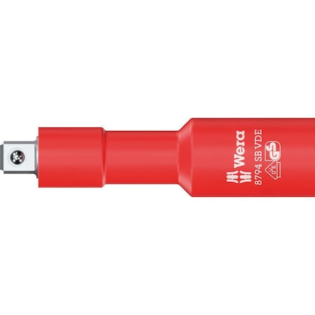 Wera 8794 SB VDE Zyklop extension, insulated, short, 3/8 in, 3/8 in x 91 mm 5004964001