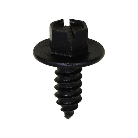 Auveco Slotted Hex Washer Head License Plate Screw #14 x 5/8in, 50PK 20446