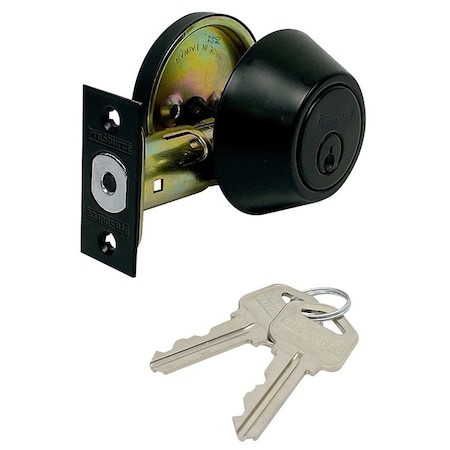 Prosource Deadbolt, Single Cylinder, Matte Black DLX91-SP5V24
