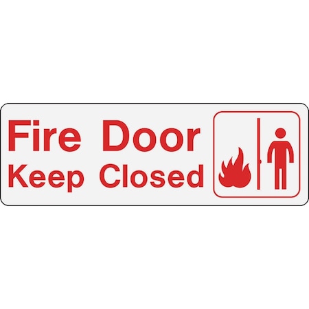 Hy-Ko Fire Door - Keep Closed Sign D-41