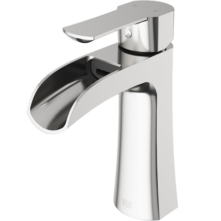 Vigo Paloma Single Handle Single-Hole Bathroom Faucet in Brushed Nickel VG01041BN