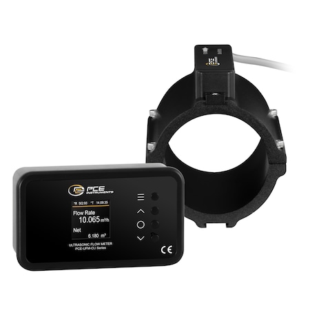 Pce Instruments Clamp-on ultrasonic flow meter, 0.03-5 m/s for DN65 pipes with Ethernet PoE PCE-UFM 65CU