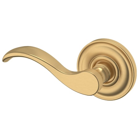 Baldwin Baldwin Left Hand Single Dummy Preconfigured 5455V Lever with 5048 Rose Vintage Brass Finish - 5455V033LDM