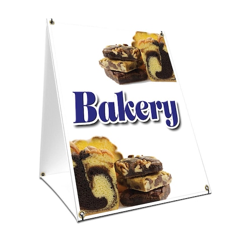 Signmission Bakery, 36 Inch x 24 Inch A-frame Yard Sign, Plastic Sign SBC-2436-Bakery