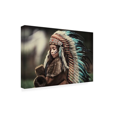 Trademark Fine Art Outdoor Canvas Art - Carmit Rozenzvig 'Chief Of My Dreams' Wall Art for Patios, or Gardens 1X10939-OC2232WR
