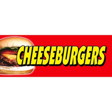 Signmission Cheeseburgers, 12 Inch, Decal D-Cheeseburgers