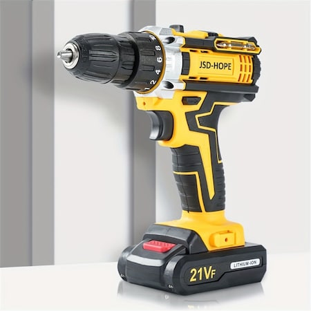 Edendirect 21V Cordless Electric Hand Drill with Lithium Battery, Multifunctional Impact Drill and Screwdriver IR-TB31