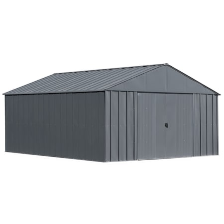 Arrow Classic 12 x 14 x 8 ft Charcoal Steel Storage Shed CLG1214CC