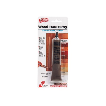 Staples Colored Latex Putty Wood Tone Walnut 1.1 oz Walnut 836