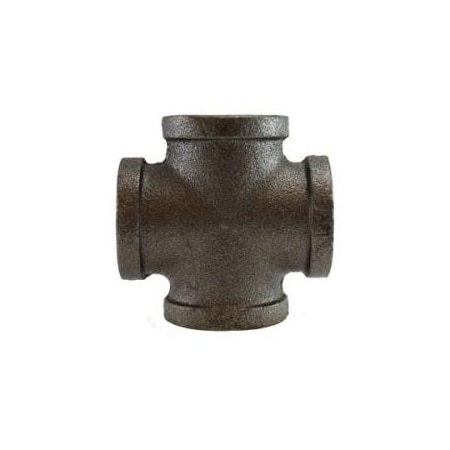 Midland Industries CROSS 1IN FPT 1IN FPT 1IN FPT 1IN FPT BK 65395