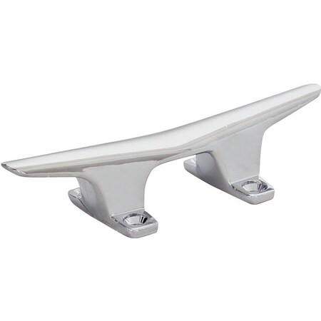 Us Hardware Hollow Base Cleat, 4-1/2 in, Die-Cast Zamak, Perma-Plate Chrome M-023C