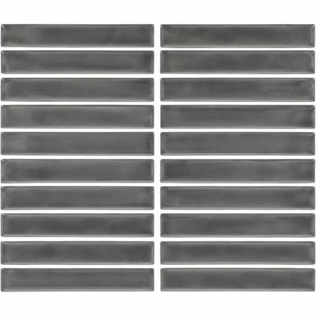 Daltile Artcrafted 1in. x 6in. Glazed Ceramic Mosaic Tile 10.00 SQFT Per Carton, 10PK AC30STJ16MSGL