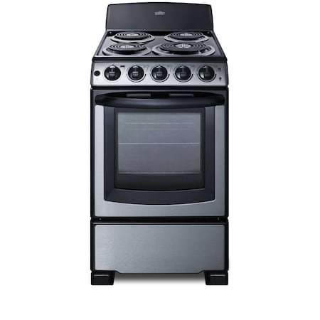 Summit 20in Wide Electric Coil Range PROEL20SS