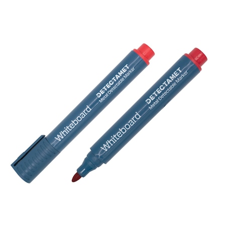 Detectamet Detectable Dry Erase Marker Set, Round Barrel, PK10 145-A06-P03-A07