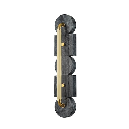 Corbett Lighting Sena 1 Light Wall Sconce 23.3 In. Vintage Brass 423-23-VB
