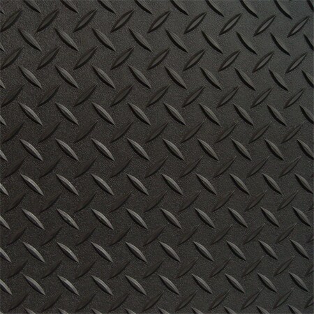 Diamond Deck 5 x 25 ft. Black Textured Rollout Flooring 84525