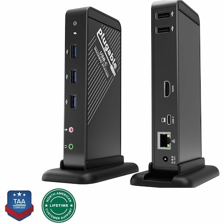 Plugable Technologies PLUGABLE USB C DOCKING STATION WITH CHARGING, COMPATIBLE WITH THUNDERBOLT 3 & US UD-CA1A