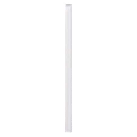 Apollo Tile White 0.6 in x 12 in Glass Glossy Pencil Liner Tile Trim 0.5 sqft/case, 10PK APLICL88P18A