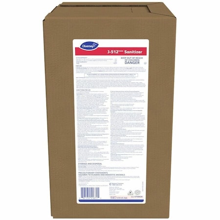 Diversey Sanitizer Concentrate, 2.5 gal. Bottle, Unscented, Red 5756026