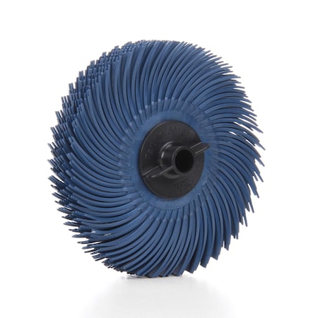 Scotch-Brite BRISTLE DISC, 3 IN DIA BRUSH, 3/8 IN ARBOR HOLE, 400 GRIT, SUPER FINE 7000028532