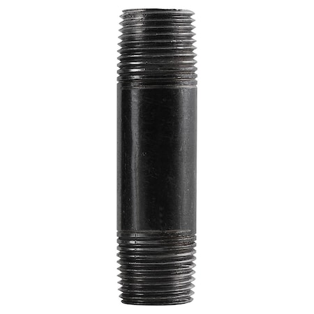 Mueller Industries 0.5 x 12 in. Steel Nipples, Black 583-120HN