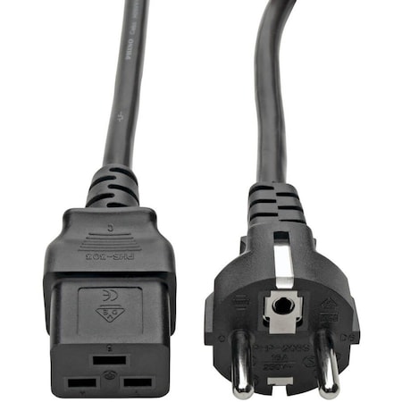 Tripp Lite Power Cord, 2-Prong, Euro, C19, 7/7, 16A, 8ft P050-008