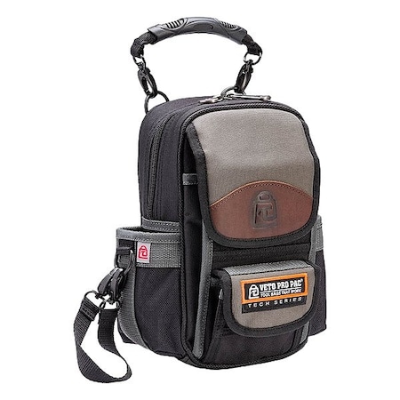 Veto Pro Pac Tool Bag, Black/Brown/Gray, 10 Pockets MB