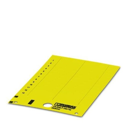 Phoenix Contact US-EMLP 40X10 YE Plastic label Card 0830342