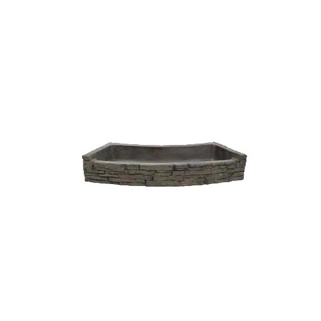 Aquascape Rear-Spill Curved Stacked Slate Topper 78285