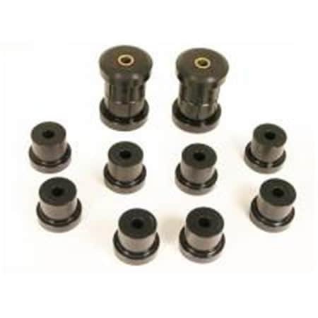 Powerplay Leaf Rear Spring Eye & Shackle Bushing Kit for 1970-1981 Camaro GM, Black PO3640507